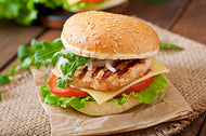 Grilled Chicken Burger And Salad